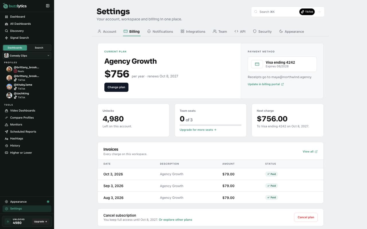 Your new billing period