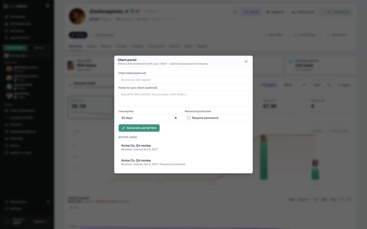 Open Client portal