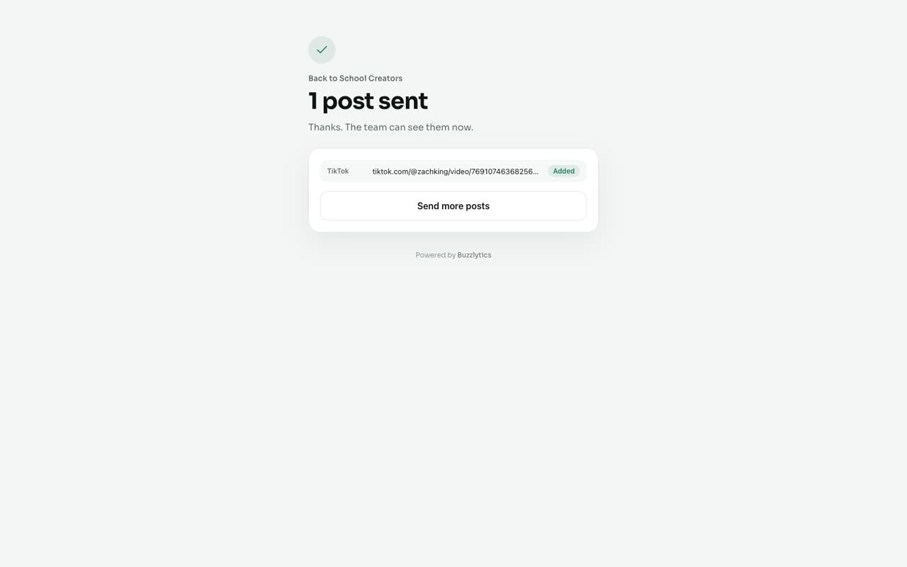 They paste their post links