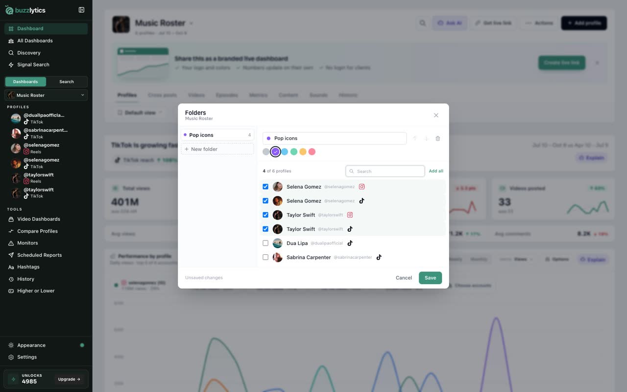 Add profiles to it