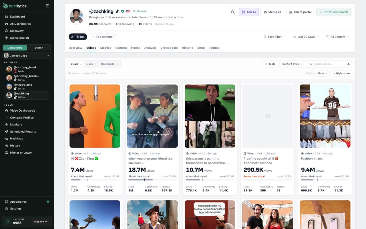 Browse every video