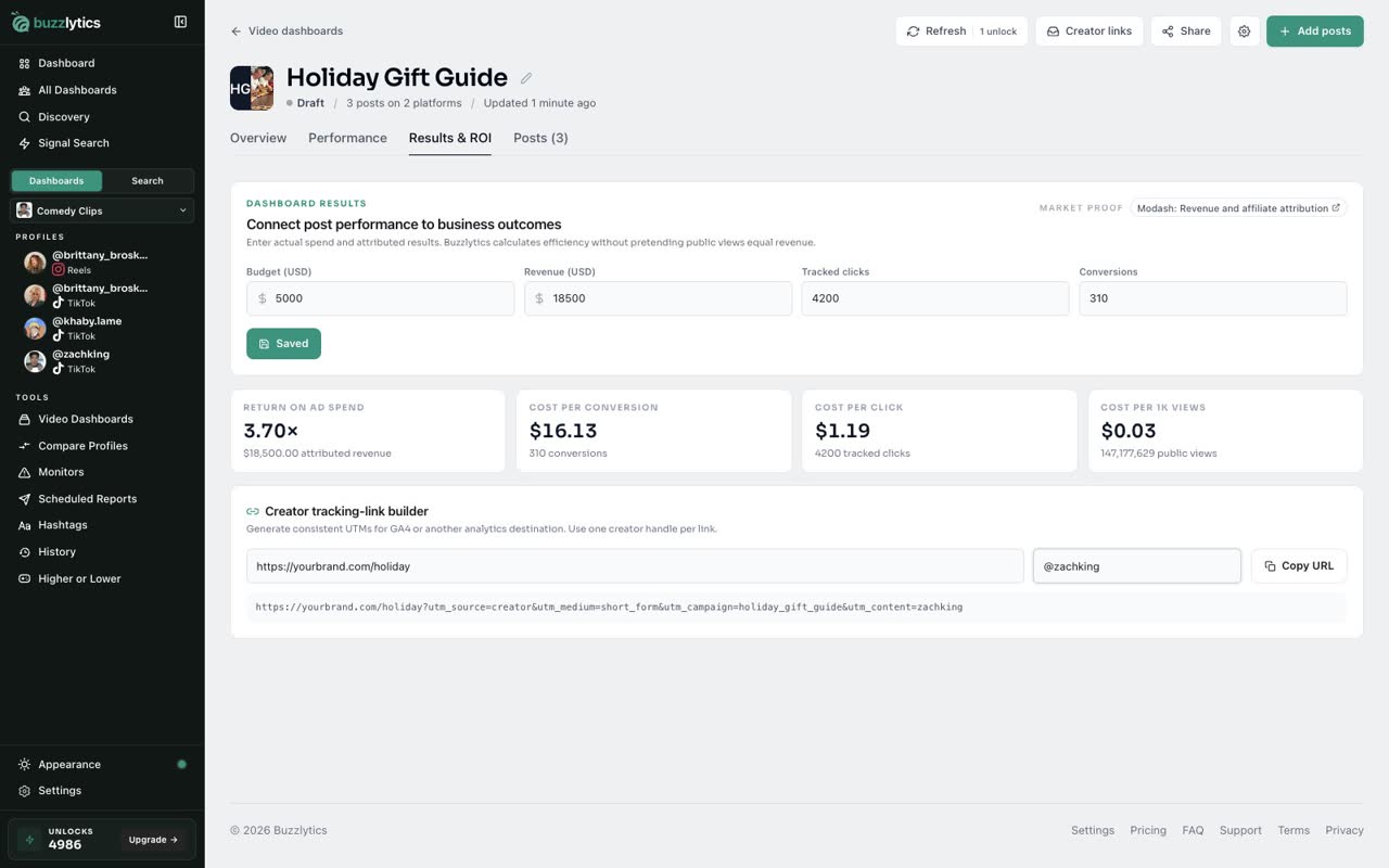 Build a tracking link