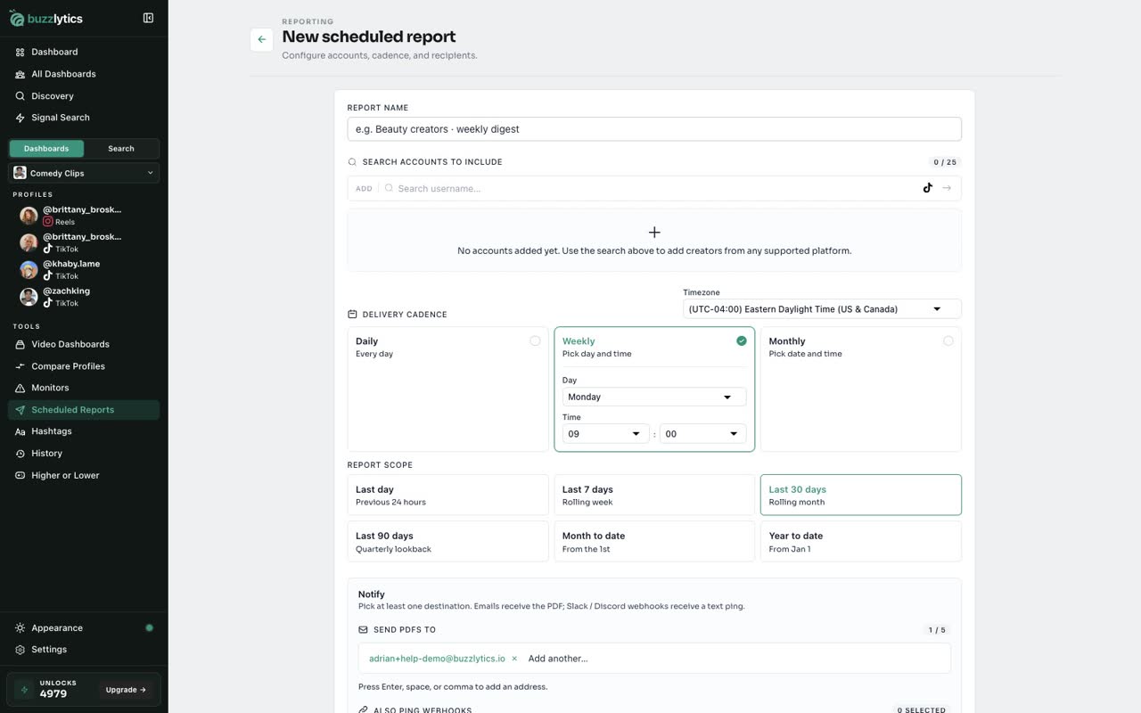 Create report