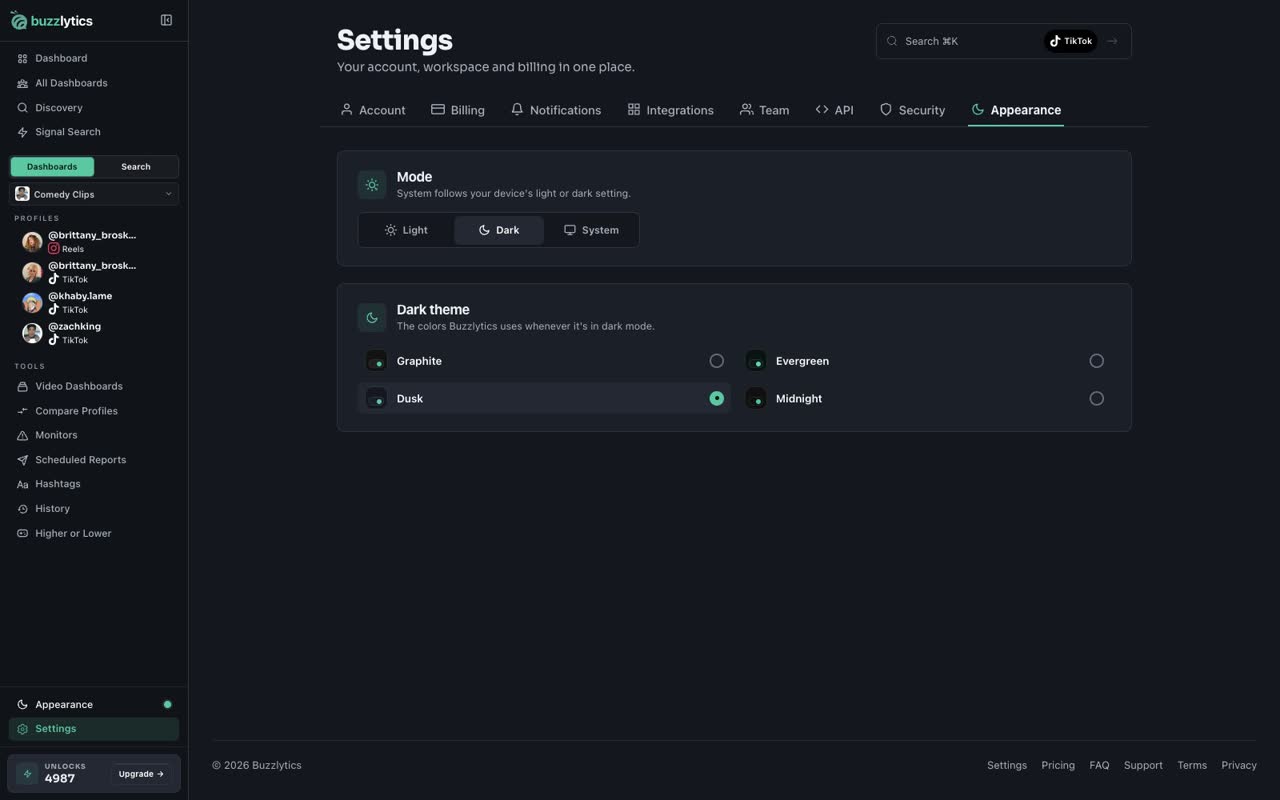 Switch to dark mode