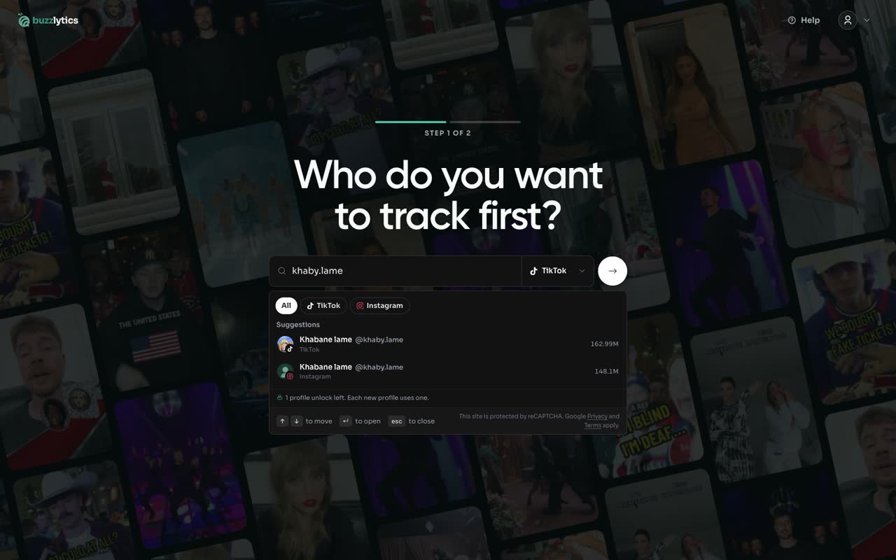 Search for a creator